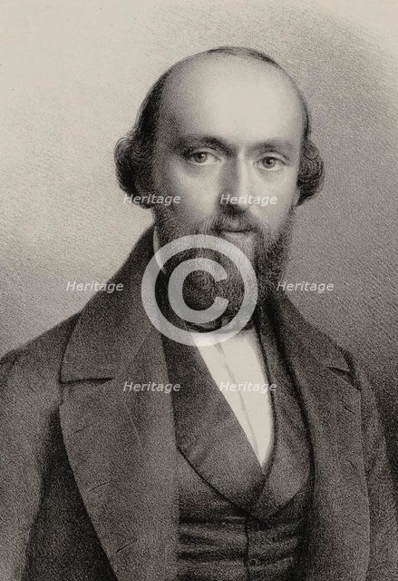 Portrait of the composer Friedrich Burgmüller (1806-1874), 1850.