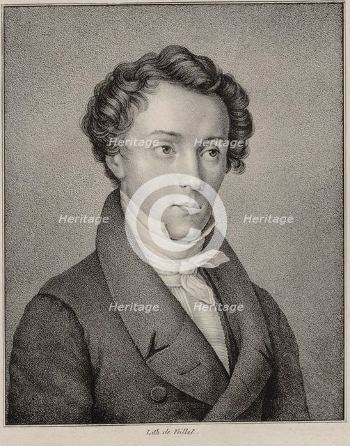 Portrait of the composer Friedrich Ernst Fesca (1789-1826), 1830.
