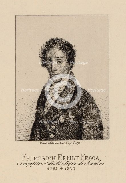 Portrait of the composer Friedrich Ernst Fesca (1789-1826).