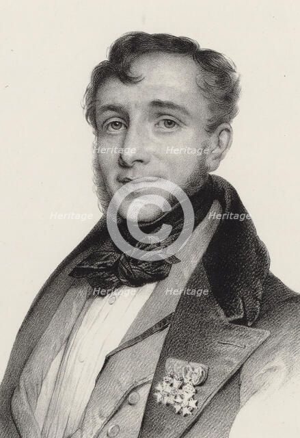 Portrait of the composer Friedrich Kalkbrenner (1785-1849), ca 1835-1840. Creator: Vogt, Pierre Charles (ca 1810-ca 1890).