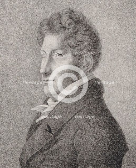 Portrait of the Composer Friedrich Kuhlau (1786-1832). Creator: Anonymous.