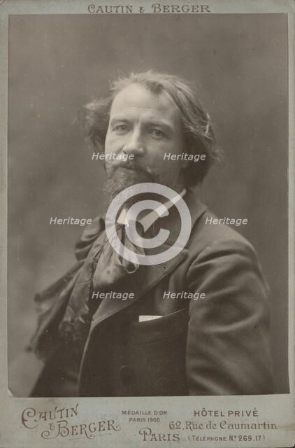 Portrait of the composer Gustave Charpentier (1860-1956), c. 1890. Creator: Photo studio Cautin & Berger, Paris  .