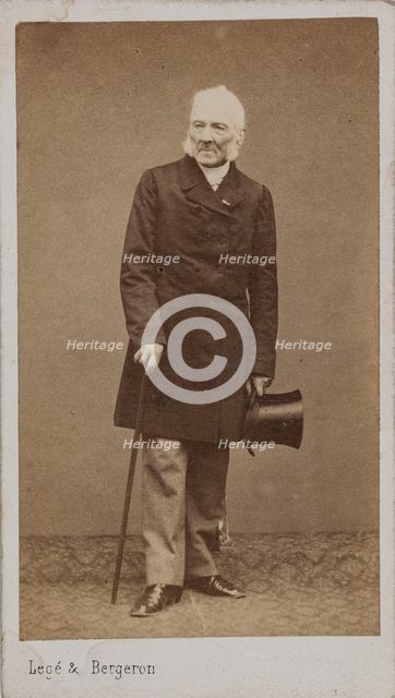 Portrait of the Composer Gustave Vogt (1781-1870). Creator: Photo studio Legé & Bergeron.