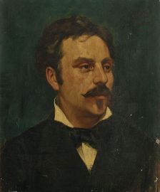 Portrait of the composer Gabriel Fauré (1845-1924), 1878. Creator: Baugnies, Jacques (1874-1925)