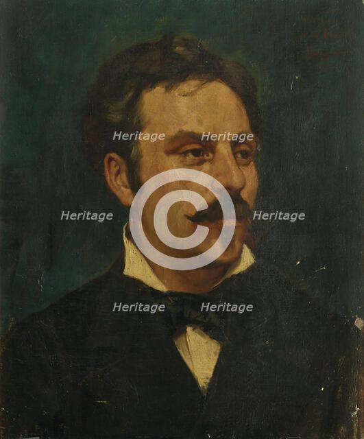 Portrait of the composer Gabriel Fauré (1845-1924), 1878. Creator: Baugnies, Jacques (1874-1925).