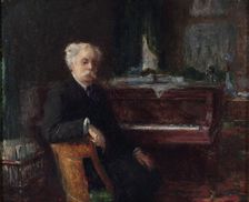 Portrait of the composer Gabriel Fauré (1845-1924), c. 1906. Creator: Farré, Henry (1871-1934)