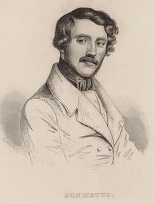 Portrait of the composer Gaetano Donizetti (1797-1848)