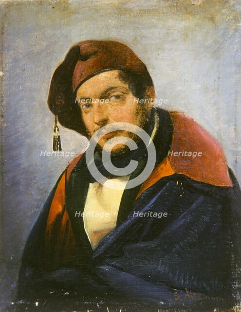 Portrait of the composer Gaetano Donizetti (1797-1848), c1850. Creator: Altamura, Francesco Saverio (1826-1897).