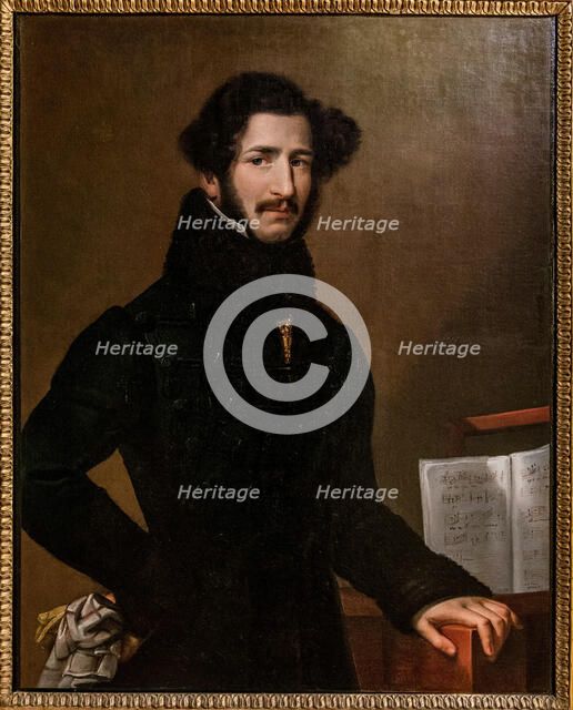 Portrait of the composer Gaetano Donizetti (1797-1848), First half of the 19th century. Creator: Anonymous.