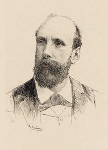 Portrait of the Composer Gaston Salvayre (1847-1916) , 1894. Creator: Lalauze, Adolphe (1838-1906)