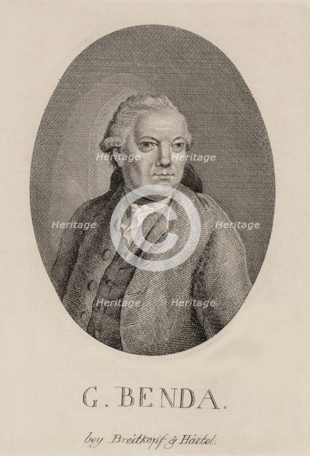 Portrait of the composer Georg Benda (1722-1795), Late 18th cent..