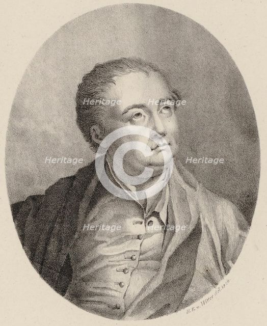 Portrait of the composer Georg Friedrich Haendel (1685-1759), 1825.