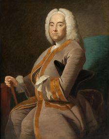Portrait of the composer George Frideric Handel (1685-1759), after 1756. Creator: Hudson, Thomas (1701-1779)