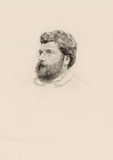 Portrait of the composer Georges Bizet (1838-1875), 1860s