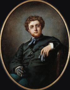 Portrait of the composer Georges Bizet (1838-1875), ca 1865. Creator: Giacomotti, Felix Henri (1828-1909)