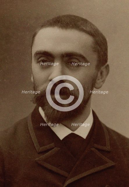 Portrait of the composer Georges Hüe (1858-1948), c. 1895. Creator: Photo studio Nadar.