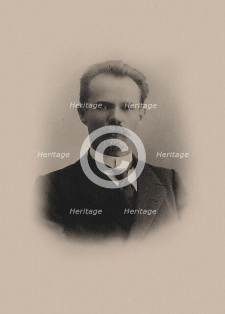 Portrait of the composer Georgi Eduardovich Conus (1862-1933), 1910s. Creator: Anonymous.