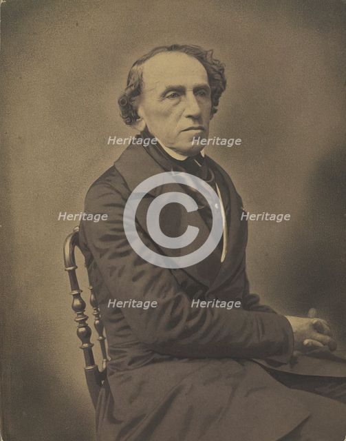 Portrait of the composer Giacomo Meyerbeer (1791-1864), 1853-1854. Creator: Nadar, Gaspard-Félix (1820-1910).