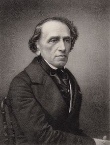 Portrait of the composer Giacomo Meyerbeer (1791-1864), 1865. Creator: Petit, Pierre Lanith (1831-1909)