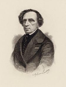 Portrait of the composer Giacomo Meyerbeer (1791-1864), 1875. Creator: Lamotte, Alphonse (1844-1914)