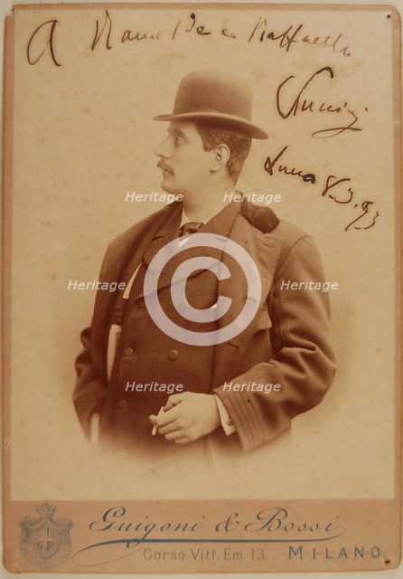 Portrait of the Composer Giacomo Puccini (1858-1924), 1893.