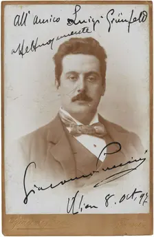 Portrait of the Composer Giacomo Puccini (1858-1924), 1897. Creator: Brogi, Giacomo (1822-1881)