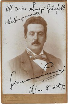 Portrait of the Composer Giacomo Puccini (1858-1924), 1897. Creator: Brogi, Giacomo (1822-1881)