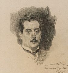 Portrait of the Composer Giacomo Puccini (1858-1924), 1898