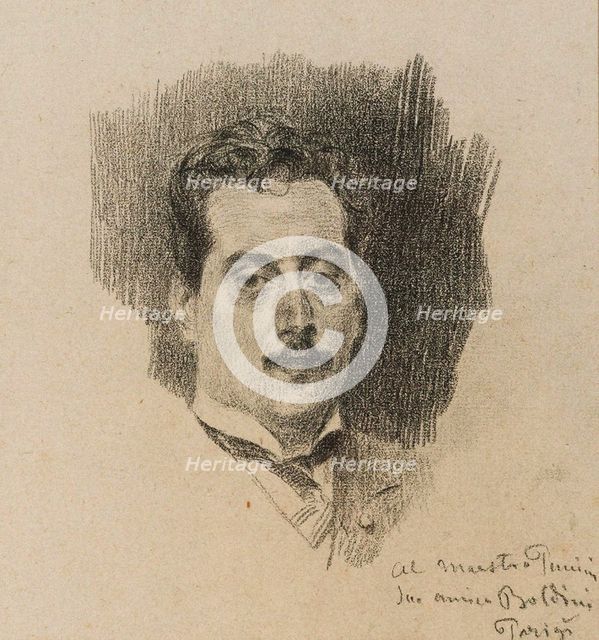 Portrait of the Composer Giacomo Puccini (1858-1924), 1898.