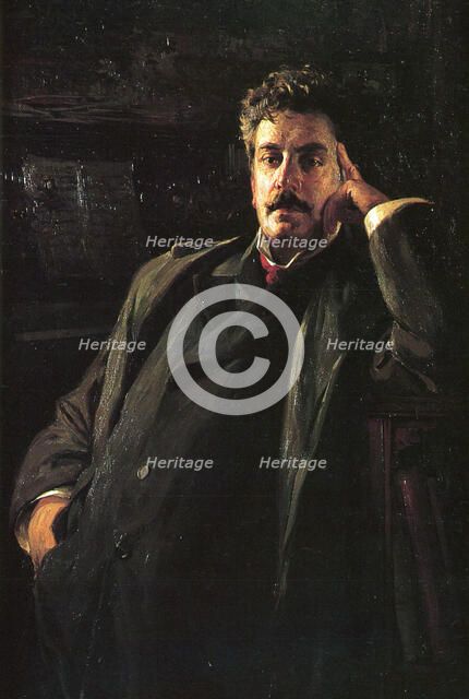 Portrait of the Composer Giacomo Puccini (1858-1924), 1903.