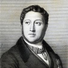 Portrait of the composer Gioachino Antonio Rossini (1792-1868), 1836. Creator: Dupré, Louis (1789-1837)