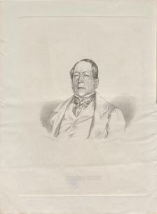 Portrait of the composer Gioachino Antonio Rossini (1792-1868), 1852. Creator: Luzzati, Giacomo (active ca 1850)