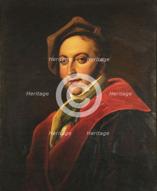 Portrait of the composer Gioachino Antonio Rossini (1792-1868). Creator: Anonymous.