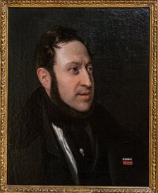 Portrait of the composer Gioachino Antonio Rossini (1792-1868), First half of the 19th cent. Creator: Riccardi, Luigi (1808-1877)