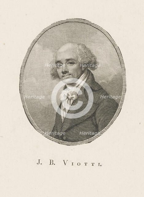 Portrait of the composer Giovanni Battista Viotti (1755-1824), c. 1800. Creator: Anonymous.