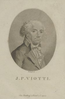 Portrait of the composer Giovanni Battista Viotti (1755-1824), c. 1800. Creator: Arndt, Wilhelm (1750-1813)