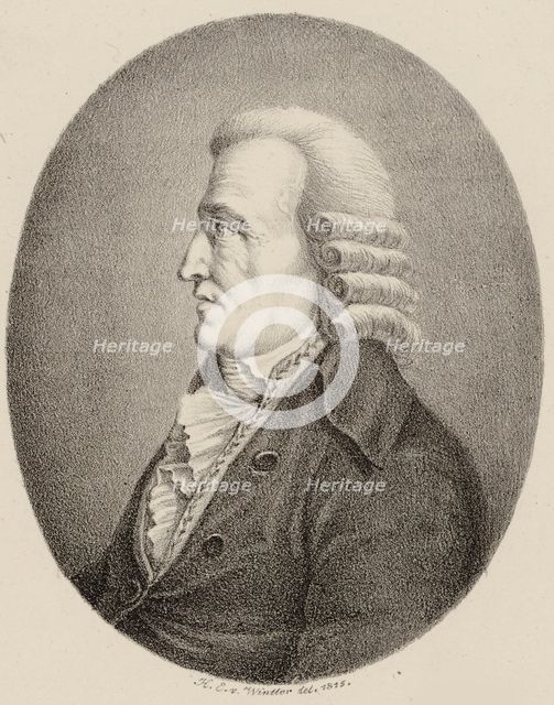 Portrait of the composer Giovanni Domenico Ferrandini (1709-1791), 1815.