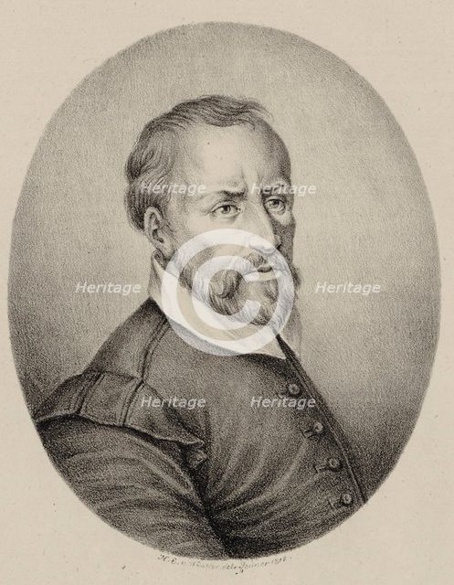 Portrait of the composer Giovanni Pierluigi da Palestrina (1526-1594), 1818. Creator: Winter, Heinrich Eduard von (1788-1825).
