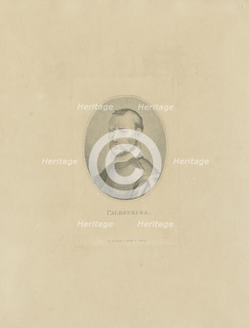 Portrait of the composer Giovanni Pierluigi da Palestrina (1526-1594), c. 1800. Creator: Anonymous.