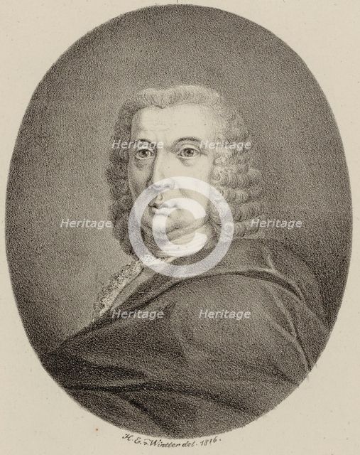 Portrait of the Composer Giovanni Porta (1690-1755) , 1816. Creator: Winter, Heinrich Eduard von (1788-1825).