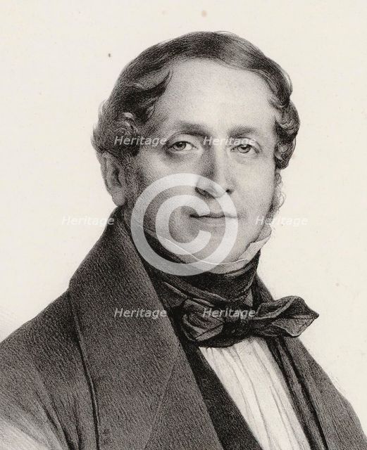Portrait of the composer Giulio Marco Bordogni (1789-1856), 1838.