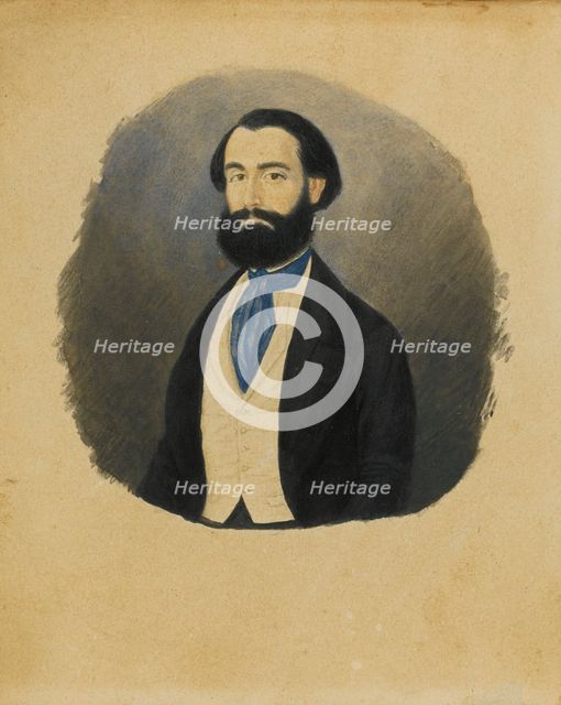 Portrait of the Composer Giuseppe Verdi (1813-1901), 1850s.