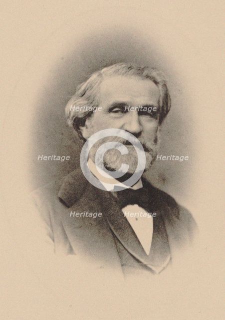 Portrait of the Composer Giuseppe Verdi (1813-1901), c. 1870. Creator: Truchelut, Jean-Nicolas (1811-1890).