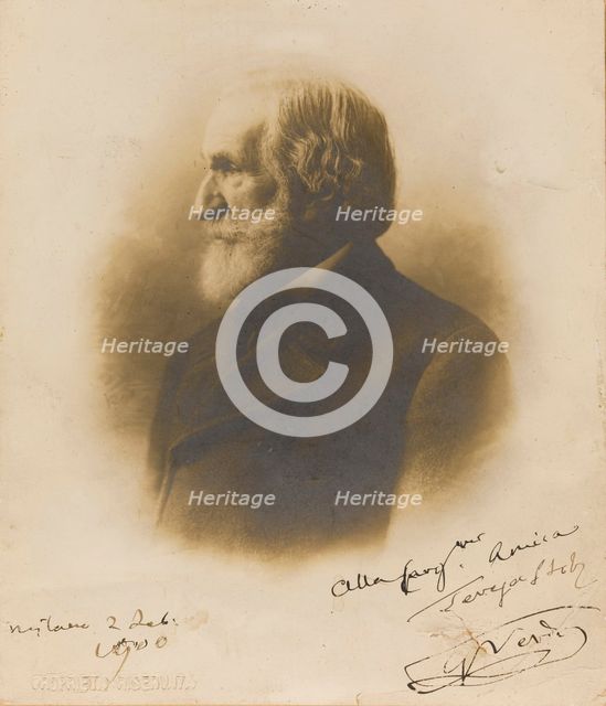 Portrait of the Composer Giuseppe Verdi (1813-1901), c. 1900.