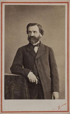Portrait of the Composer Giuseppe Verdi (1813-1901). Creator: Photo studio Nadar