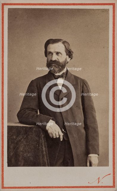 Portrait of the Composer Giuseppe Verdi (1813-1901). Creator: Photo studio Nadar.