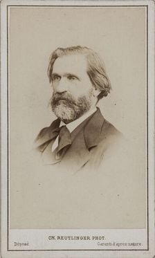 Portrait of the Composer Giuseppe Verdi (1813-1901). Creator: Photo studio Reutlinger, Paris