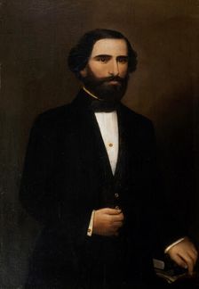 Portrait of the Composer Giuseppe Verdi (1813-1901), First half of the 19th century. Creator: Torriani, F.