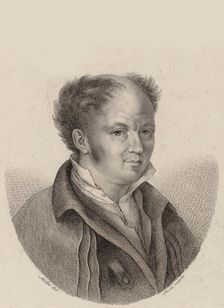 Portrait of the Composer Gottfried Weber (1779-1839) , ca 1820. Creator: Schalck, Heinrich Franz (1791-1832)
