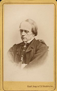 Portrait of the composer Halfdan Kjerulf (1815-1868). Creator: Photo studio Gust. Joop & Comps